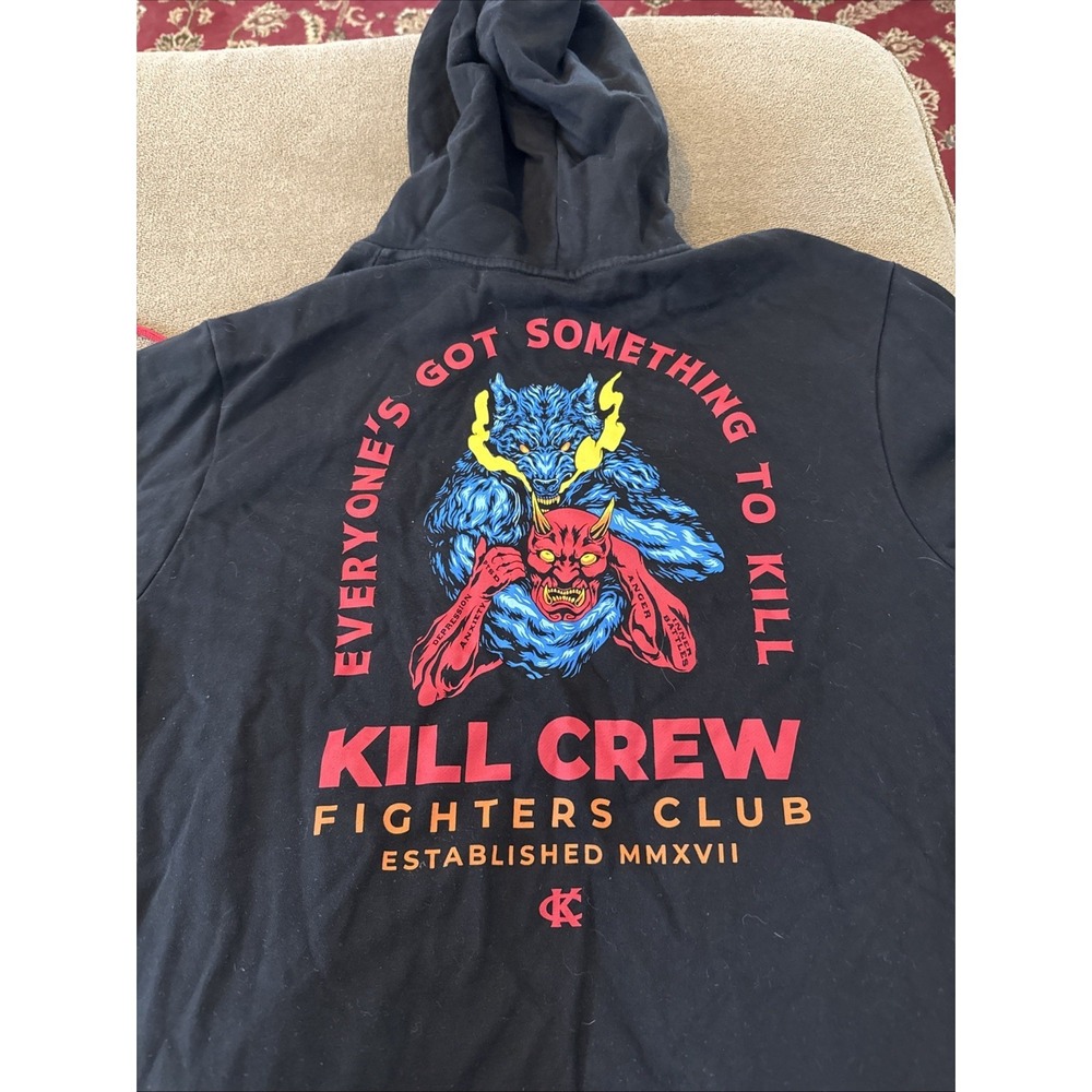 KILL CREW Inner Demons Hoodie Med Black Everyone's Got Something To Kill (Drew)